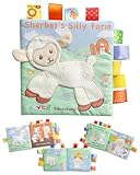 DAFNE Baby Spielzeug ab 0 3 6 Monate Stoffbuch, Interaktive Babybücher mit Rassel,Fühlbuch Knisterbuch Baby Spielzeug 6 Monate,Neugeborene Baby Geschenk fühlbuch baby für Babyspielzeug 0-12 Monate