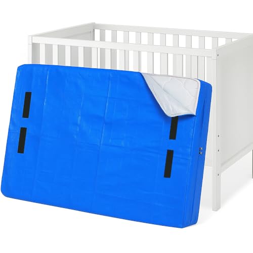 Mattress Bags for Moving and Storage Waterproof Zippered Mattress Cover Protector Reusable Thick Water-Resistant Blue Protection for Mattress.