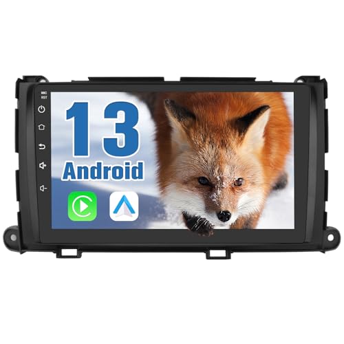 Image of Android 12 Car Radio Stereo for Toyota Sienna 2011-2014 Wireless CarPlay Andriod Auto 2G+32G with SWC WiFi GPS Navigation DSP Bluetooth FM Radio