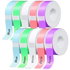8 Rolls Colorful, 2 Rolls White,12mm×40mm(0.47"x1.57")