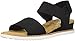 Skechers Desert Kiss, Sandalia con Pulsera Mujer, Negro (Black Microfiber Suede/Gore Trim), 39 EU