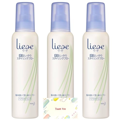 �ԉ� ���[�[ Liese �w�A�X�^�C�����O�t���[ ���ꂵ������ ������ 200ml + Kunutonn���܂��t (3�{�Z�b�g)