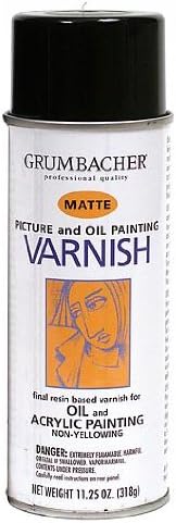 Grumbacher Picture and Oil Painting Varnish Matte 11.25 oz.