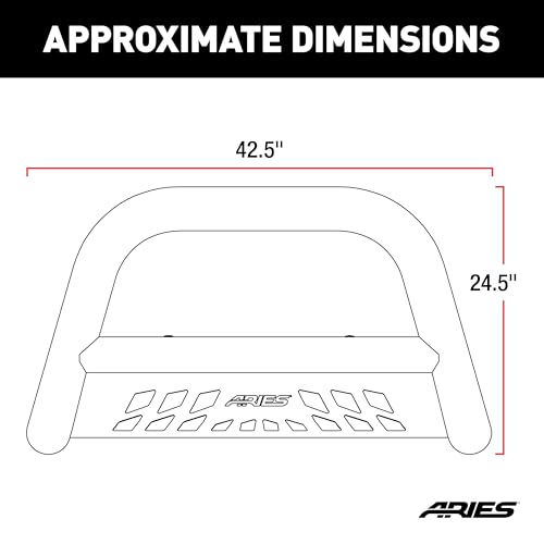 Image of ARIES B35-3013 3-Inch Black Steel Bull Bar, No-Drill, Select Ford Explorer