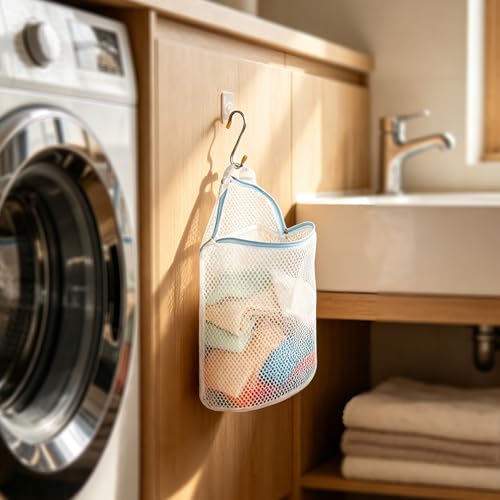 5Pcs Hanging Sock Laundry Bags