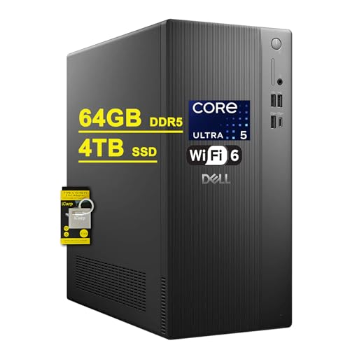 Dell Tower ECT1250 rWlXfXNgbv Intel 10RA Ultra 5 225 (>Ultra 7 165H) 64GB DDR5 4TB SSD Wi-Fi6 DisplayPort Type-C Win11 ICP nu Rs