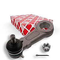 febi bilstein 41308 Lenkstockhebel mit Kronenmutter und Splint , 1 Stück, Grau