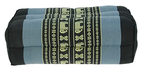 Namesakes-Kapok-Material-Yoga-Block-Meditation-cushion--Support-Bolster-Light-Dark-Blue-Elephant