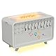 WRQIOO White Noise Machine, Schlafmusik Erwachsene mit Nachtlicht, Naturgeräusche Box mit 8 Naturgeräusche, Sleep Sound Machine, White Noise Night Light, Soundbox Naturgeräusche