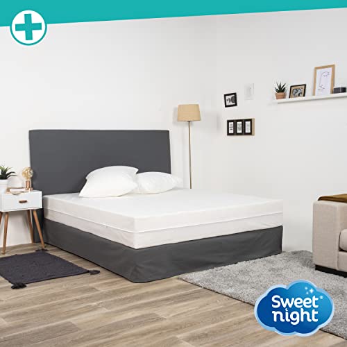 SWEET NIGHT - Kissenbezug 65x65 cm | Milbenschutz und Bettwanzenschutz | Rundumbezug für Kopfkissen mit Reißverschluss | ohne chemische Behandlung