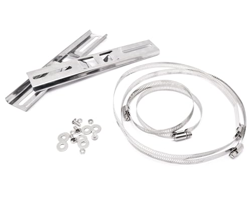 BENLIUDH Pole Mounting Kits for Junction Box, Stainless Steel Pole Mount Bracket with Hardware and Adjustable Clamp for Electrical Enclosure Outdoor Outlet Box (10 Inch) - Thumbnail 2