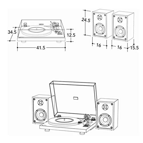 Hejok Tourne-Disque, Platine Vinyle en Bois, phonographe Bluetooth avec Haut-parleurs stéréo intégrés Platine Vinyle de… - Les Beatles, Paul McCartney, John Lennon, RIngo Starr, George Harrison Hejok Tourne-Disque, Platine Vinyle en Bois, phonographe Bluetooth avec Haut-parleurs stéréo intégrés Platine Vinyle de… – Image 3