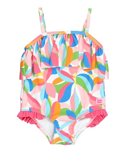Image of RuffleButts Baby /Toddler Girls Ruffle Strap One Piece Swimsuit w /UPF 50+ Sun Protection