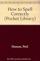 How to Spell Correctly (Pocket Library) 057200186X Book Cover