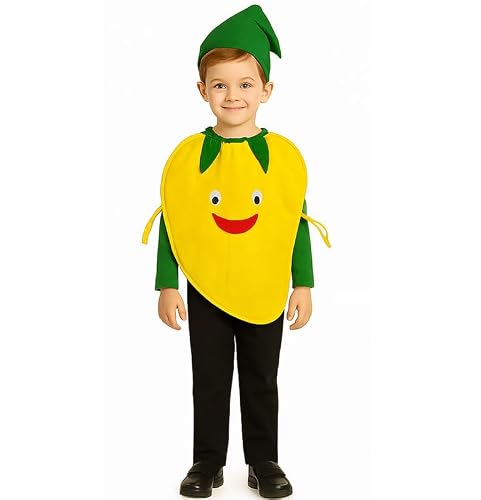 FancyDressWale Mango Fancy Dress Costume for Kids | Free Size 2–10 Years | School Events, Fancy Dress Competitions, Theme Parties