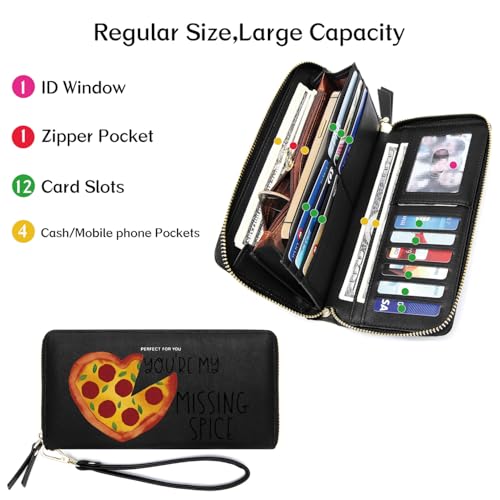 OIDERY Customized Delicious Pizza Women's Wallet,Holiday Gift,Graduation Gift for Friend,Birthday Gift for Son Daughter from Parents Grandparent3