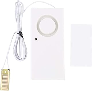 Water Leak Alarm, Water Overflow Sensor Detector 120dB Water Leakage Alarm System for Kitchen Basement Water Heater, Powered by 9V Battery (Not Included)
