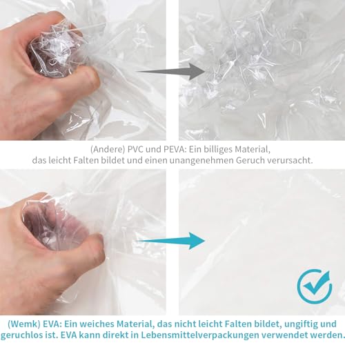 Wemk Regenschutz für Kinderwagen, Regenverdeck für buggy, Kinderwagen Regenschutz Universal mit großem Fenster und Doppelreißverschluss zum Öffnen, Gute Luftzirkulation, Größe L