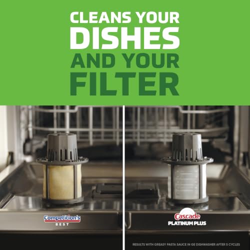 Cascade Platinum Plus Dishwasher Pods, Dish Detergent Soap, Clean Scent, 62 Count - image 6