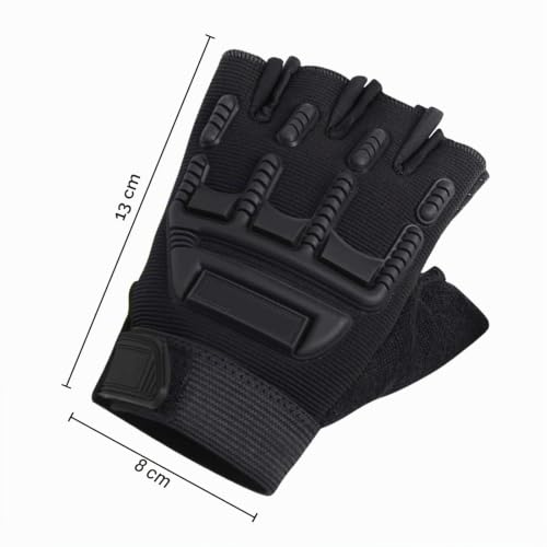 RUIXIA Gants de Cyclisme pour Enfant 8-12 Ans Gants Demi Doigt Antidérapant Mitaine de Sport pour Garçons Filles pour Vélo Scooter Patinage à roulettes Randonnée Montagne Escalade – vue 4