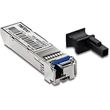 TRENDnet SFP to RJ45 Dual Wavelength Single-Mode LC Module, TEG-MGBS20D3, Must Pair w/TEG-MGBS20D5 or a Compatible Module, Up to 20 km (12.4 Miles), Bi-Directional (WDM) SFP, Lifetime Protection