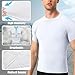 Towintec Men's Compression Shirts Workout Sports Short Sleeve Running Tops Cool Dry Tight T-Shirt Baselayer Gym Undershirts(White,S)