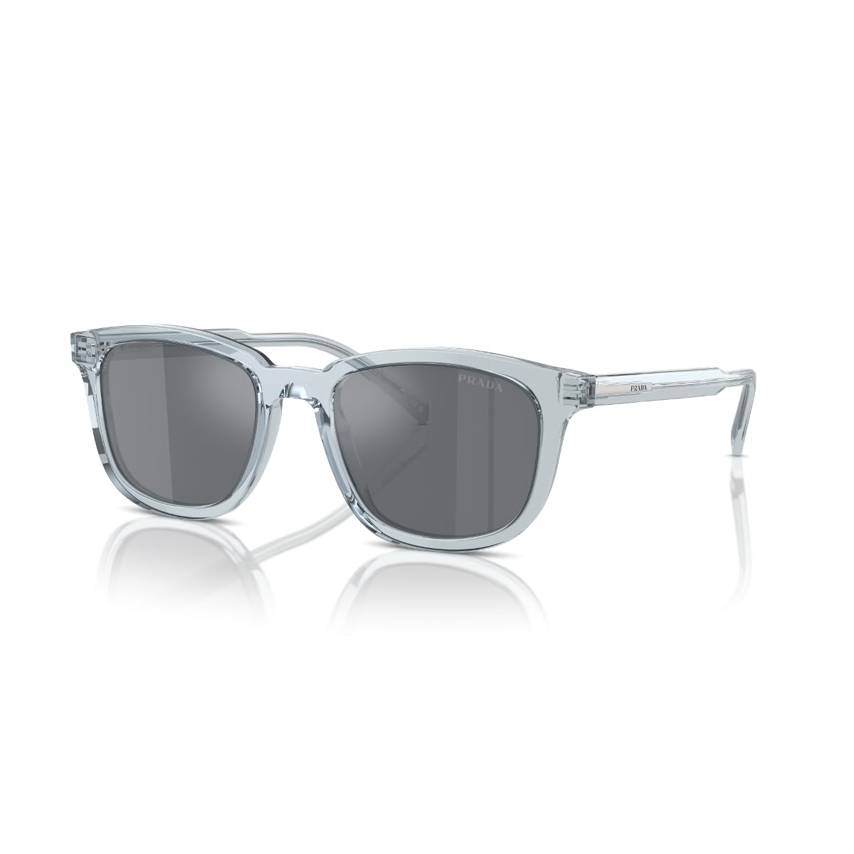 Prada Sunglasses PR A 21 S 19T175 Transparent Azure Dark Grey Fl