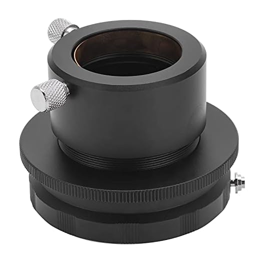 Hilitand Camera Macro Lens Adapter Ring for Nikon F Mount Lens to 1.25in Telescope Eyepiece Adapter for Photography Guiding