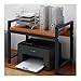 Produktbild kerryshop Mobiler Druckerwagen Haushalt Kreativdrucker Abstellfläche Doppel Storage Rack Multifunktions-Moderne Minimalist Mehrschichtige Rack-Copy-Rack for Office Druckerständer (Color : B)