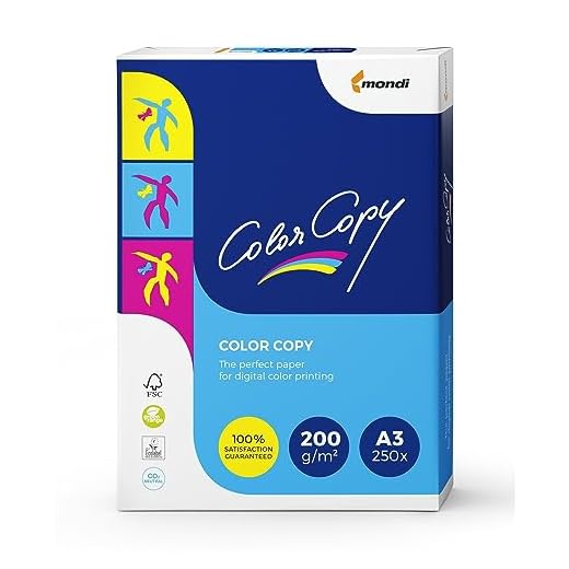 Color Copy 129795 - Pack de 250 hojas de papel multifunción A3, 200 gr