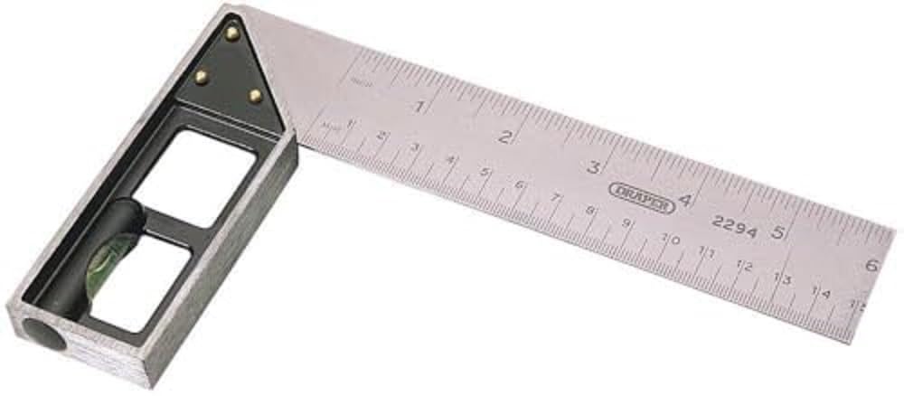 Draper 18952 - Escuadra de carpintero con inglete (150 mm)