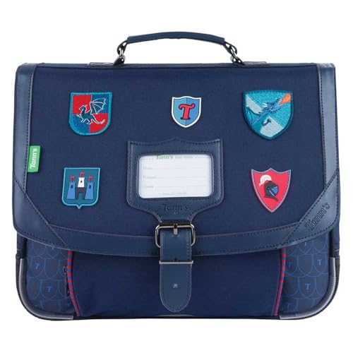 Tann's Lancelot, Cartable Garçon, Bleu, 35 cm