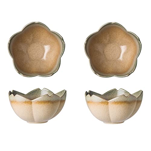 Assiettes à apéritif et mini condiments en porcelaine pour sauce et vinaigre