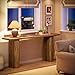 Tribesigns 63-Inch Console Table, Industrial Wooden Rectangular Sofa Table Behind Couch, Rustic Farmhouse Entryway Furniture for Entrance, Hallway, Living Room, Brown