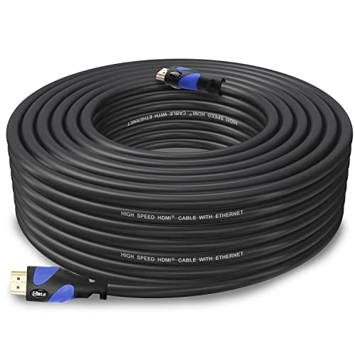 Postta HDMI Cable(50 Feet Blue) HDMI 2.0V Support 4K 2160P,1080P,3D,Audio Return and Ethernet - 1 Pack by Postta - Used condition - US$18.80