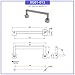 MDWXDOFP 90 Degree Folding Built in Square Handle for Industrial Machinery Equipment Box and Cabinet Doors.