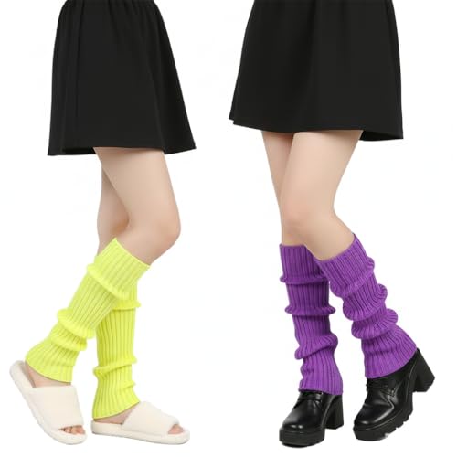 Image of 2 Pcs Leg Warmers Y2k, Leg Warmers, Y2k Accessories, Cute Kawaii Cream Legwarmers for Women Winter