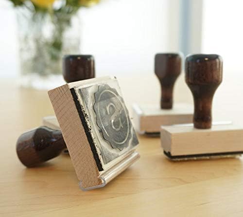 Custom Logo Stamp Hand Stamp | Multiple Size Options (1"x1")