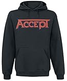 quick delivery Accept Metal Heart Kapuzenpullover schwarz XL