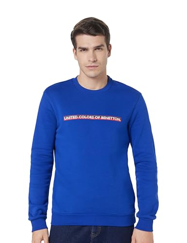 Image of United Colors of Benetton Men's Printed Hooded Neck Regular