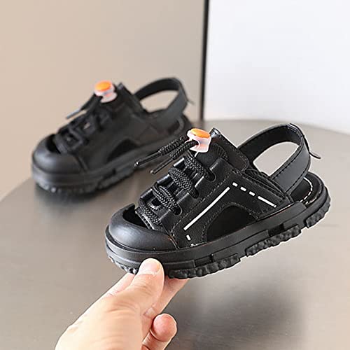 Children's Baotou Half Sandals Summer Anti Kick Boys' Beach Shoes Girls' Korean Soft Sole Walking Toddler Dress Sandals3