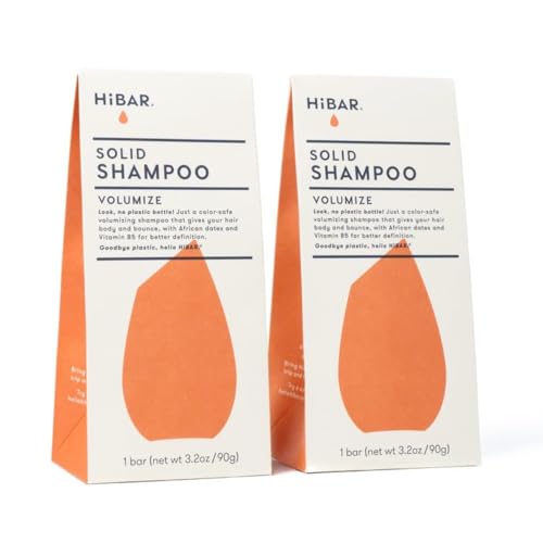 HIBAR Volumize Shampoo Bar 2-Pack for Fine Hair