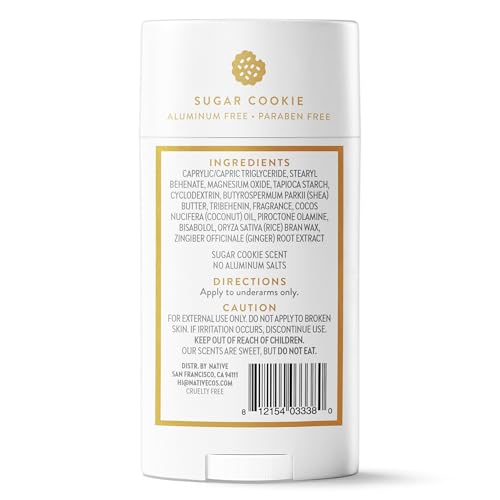 Native Deodorant, Holiday Edition, Sugar Cookie Scent, Contains Naturally Derived Ingredients, 72 Hour Odor Control | Deodorant for Women and Men, Aluminum Free with Baking Soda - image 8