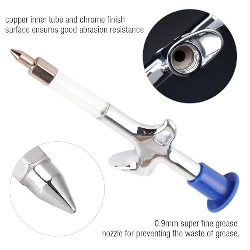 Keenso Mountain Bike Grease Gun, Bearing Hub Grease Gun Lubricating Oil Syringe with 0.9mm Grease Nozzle Repair Tools