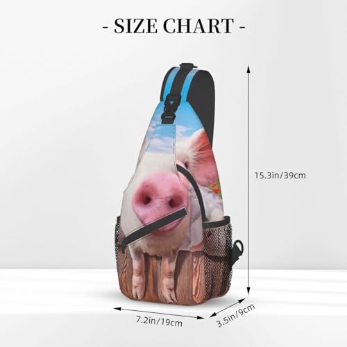 Mochila cruzada compacta EdWal con estampado deportivo de nieve 3