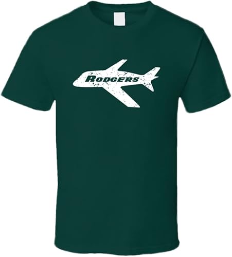 Rodgers Jet Aaron Rodgers - Camiseta para fanáticos del fútbol americano