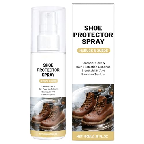 Genérico Spray Protector Calzado - 100ml, Espray Zapato, Ante Cuero Protector | Impermeable Lluvia Prueba Mancha Resistente, Limpiador Zapatos Botas Calzado Días Lluviosos