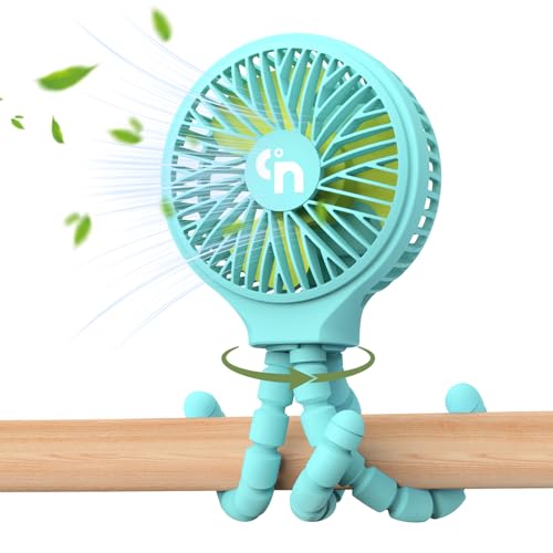 HomeLifairy Ventilador portátil pessoal recarregável com clipe no...