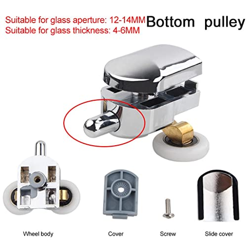 Rodillos puerta ducha para reparar mamparas atascadas de 23mm 3
