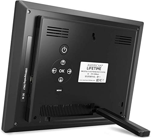 American Lifetime [Newest Version] Day Clock - Extra Large Impaired Vision Digital Clock with Battery Backup & 5 Alarm Options - Thumbnail 2